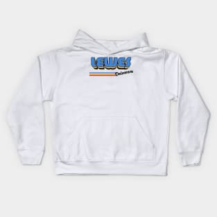 Lewes, Delaware / / Retro Style Design Kids Hoodie